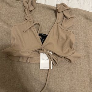 Nude forever 21 crop top